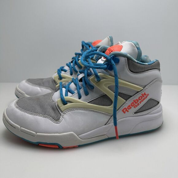 Reebok Pump Omni Lite J92856 Hexalite White Buzz/Blue Men’s Size 8.5 Dee Brown - Picture 4 of 13